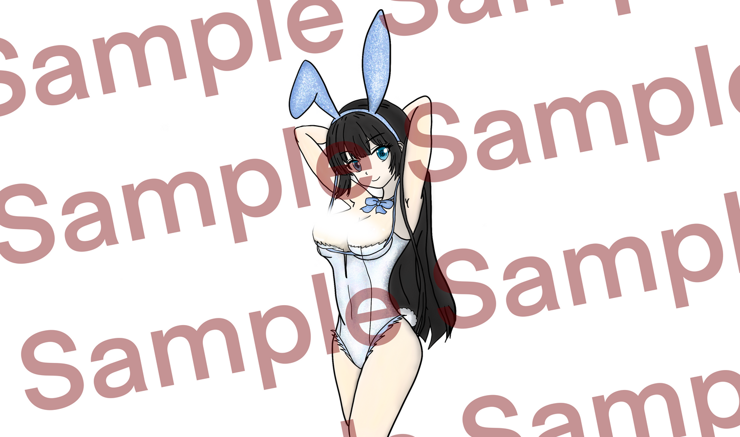 [NSFW] Pegatina holográfica Hestia Bunny Girl