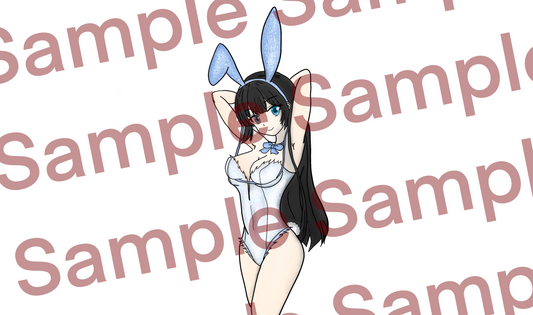 [SFW] Pegatina holográfica Hestia Bunny Girl